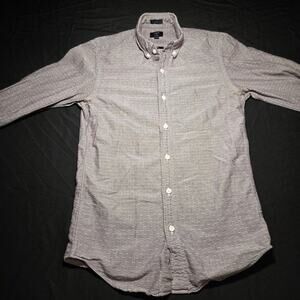 J Crew Slim Fit Oxford Dobby Button Down Lavender Long Sleeved Shirt Size XS